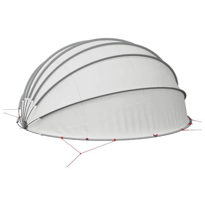 Dome Piscina Grigio e arancione 592 x 590 x 275 cm