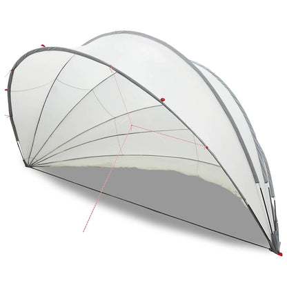 Dome Piscina Grigio e arancione 592 x 590 x 275 cm