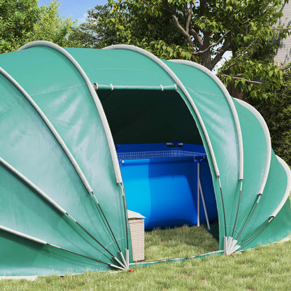 Tenda da piscina a cupola 538 x 440 x 204 cm Verde Mare
