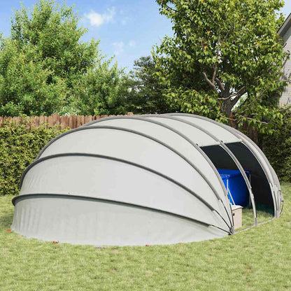 Tenda da piscina a cupola Grigio 538 x 440 x 204 cm | homemem39