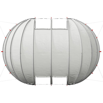 Tenda da piscina a cupola Grigio 538 x 440 x 204 cm | homemem39