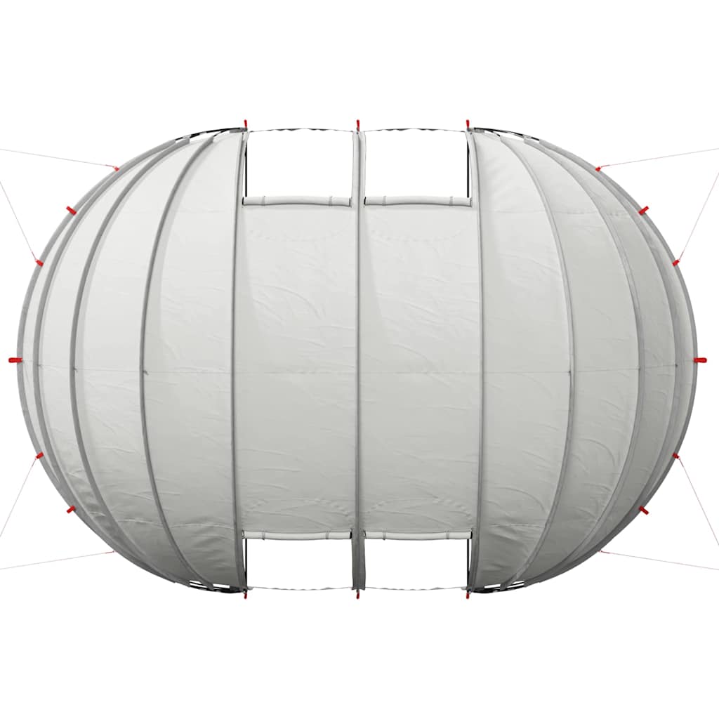 Tenda da piscina a cupola Grigio 640 x 432 x 205 cm | homemem39
