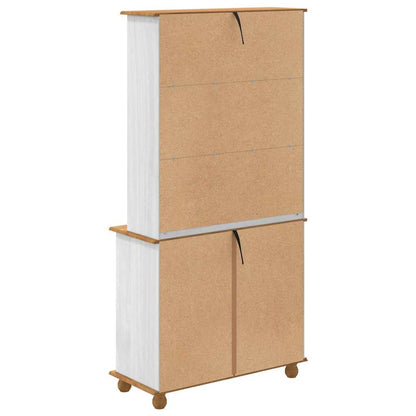 Gabbia ASKIM Bianco 91 x 40 x 184 cm Legno massello di pino - homemem39