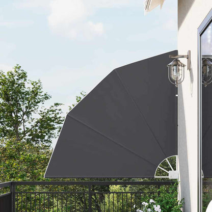 Schermo di Privacy per Balcone Nero 140 x 140 cm Poliestere