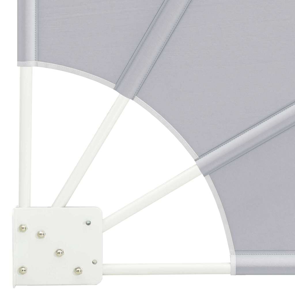 Schermo di Privacy per Balcone 115 x 115 cm Poliestere Grigio | homemem39