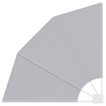 Schermo di Privacy per Balcone 115 x 115 cm Poliestere Grigio