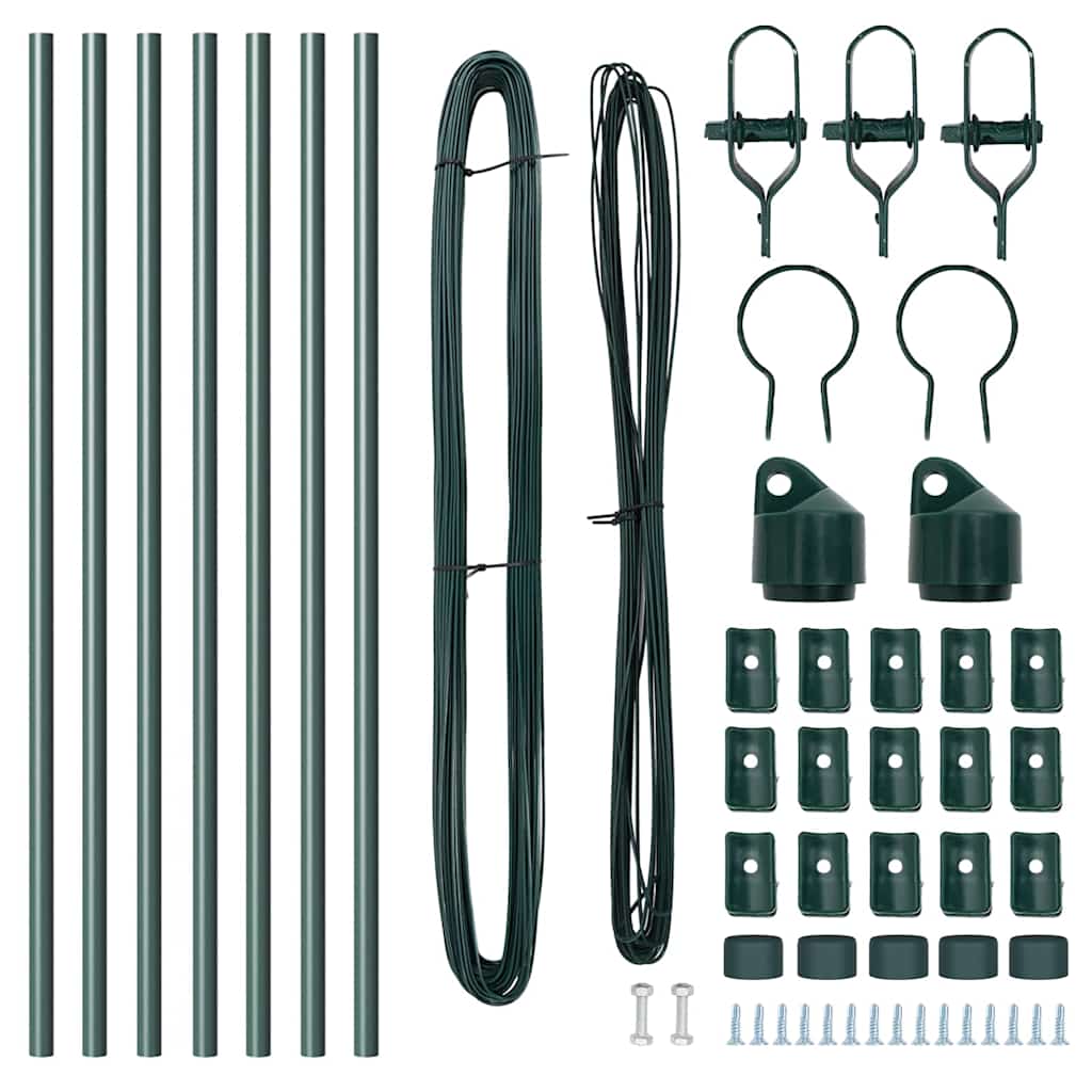 Palo per recinzione interrato 7 pcs Verde