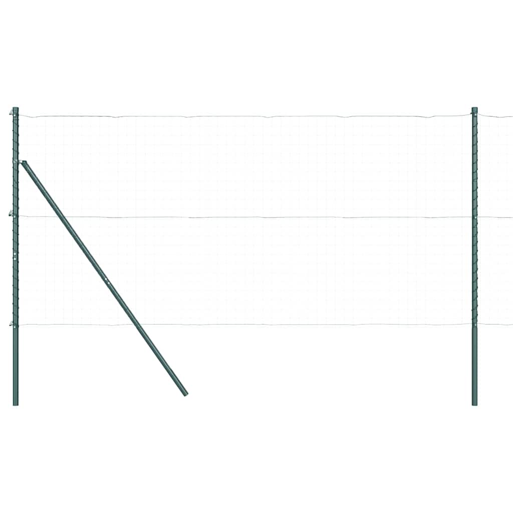 Palo della recinzione 7 pcs Verde Acciaio | homemem39