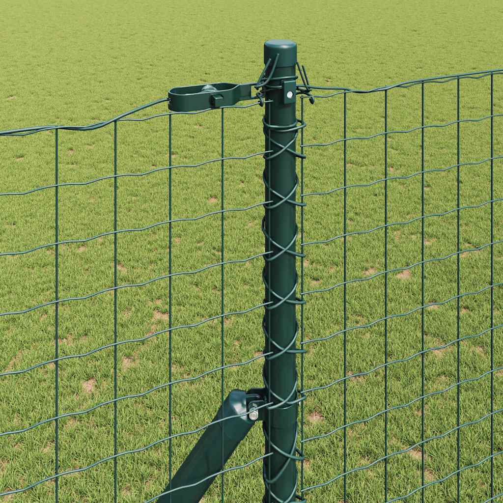 Palo della recinzione 7 pcs Verde Acciaio | homemem39