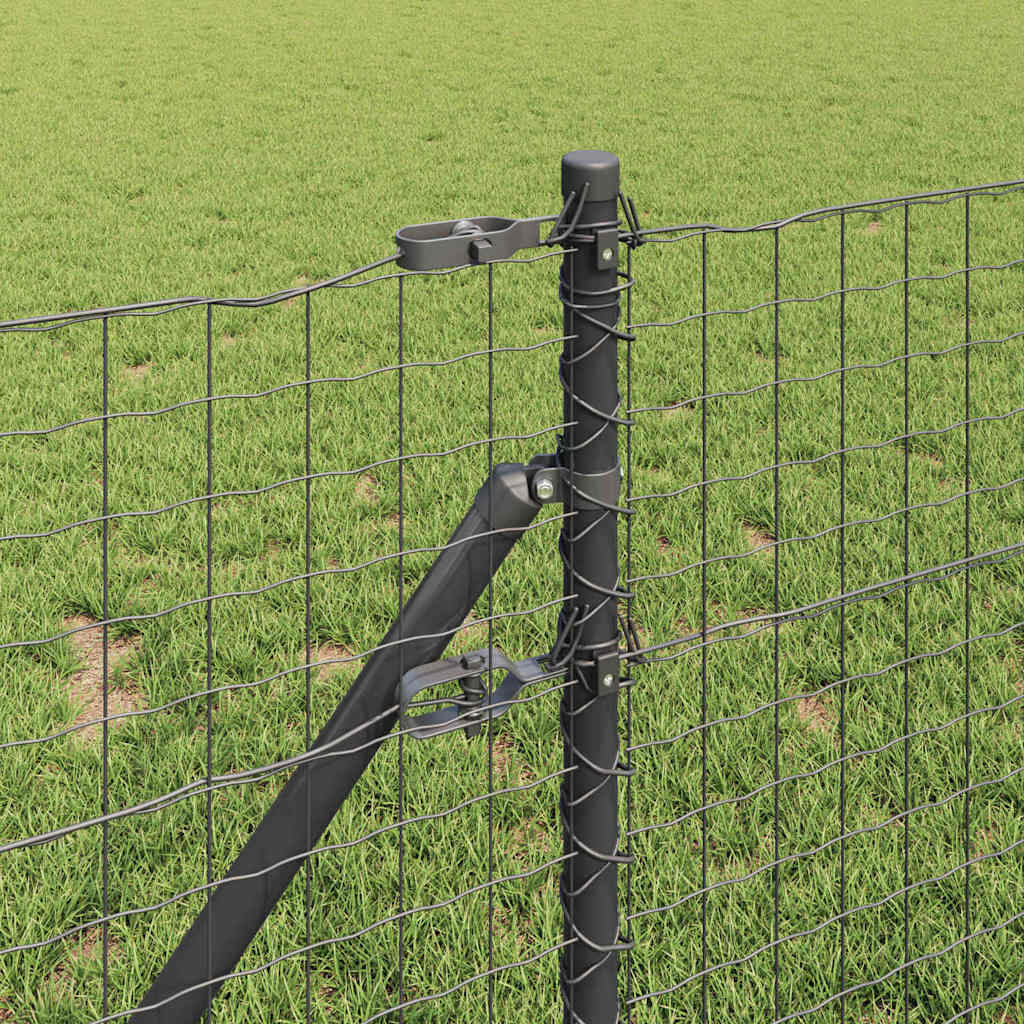 Palo per recinzione interrato 7 pcs Grigio