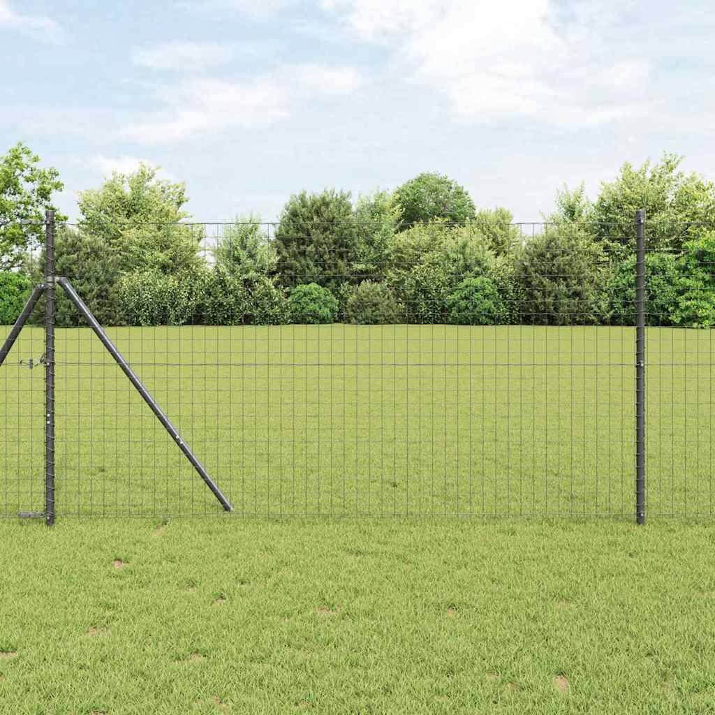 Palo per recinzione interrato 13 pcs Grigio