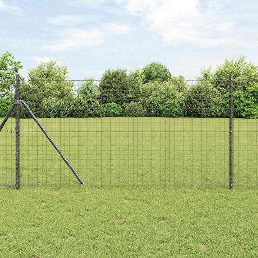 Palo della recinzione 13 pcs Grigio Acciaio | homemem39