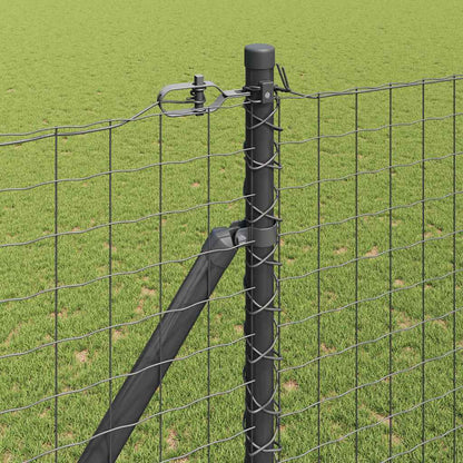 Palo da recinzione con picchetto a terra 7 pz Grigio | homemem39