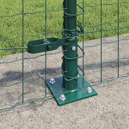 Palo per recinzione con base in cemento 7 pz Verde | homemem39