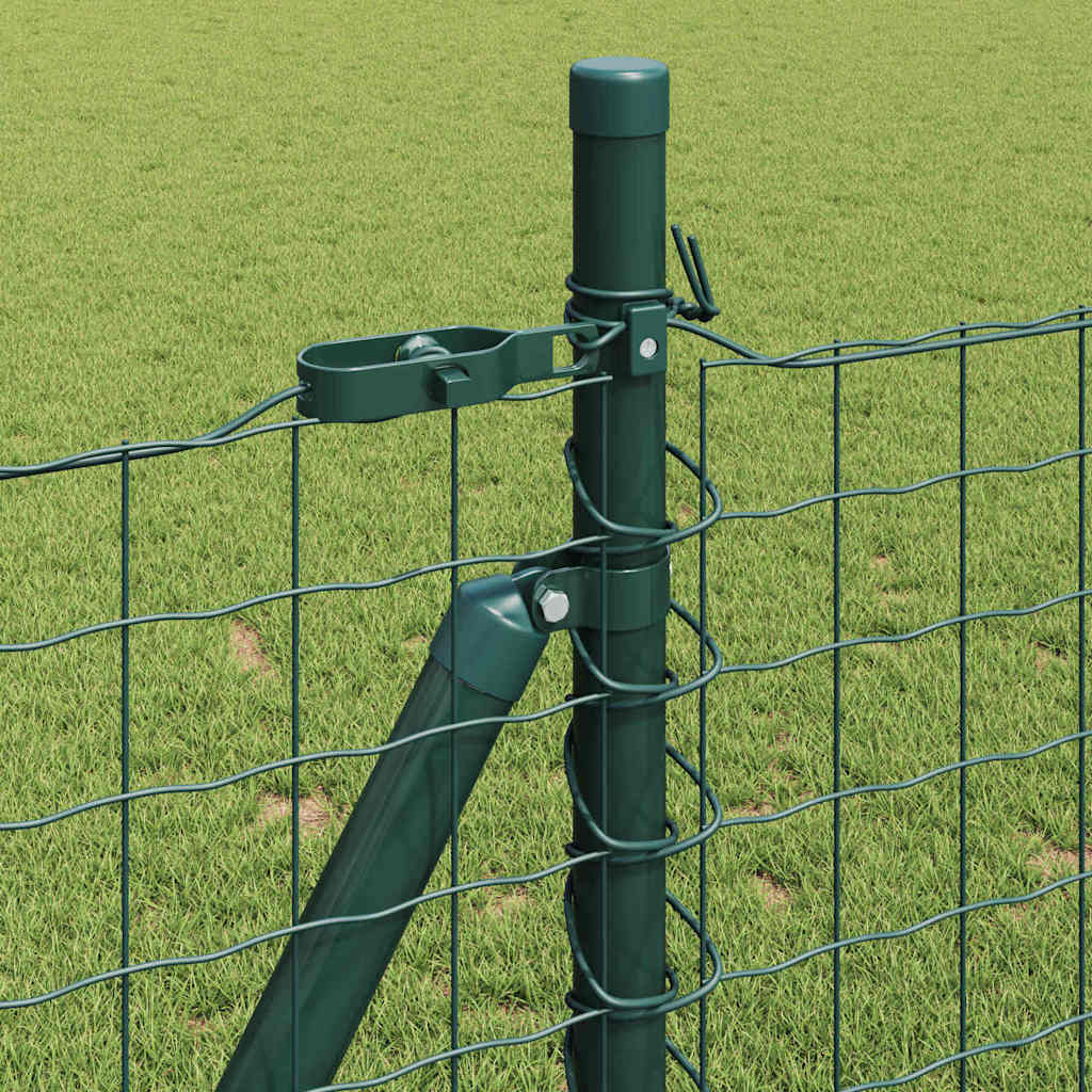 Palo per recinzione con base in cemento 7 pz Verde | homemem39