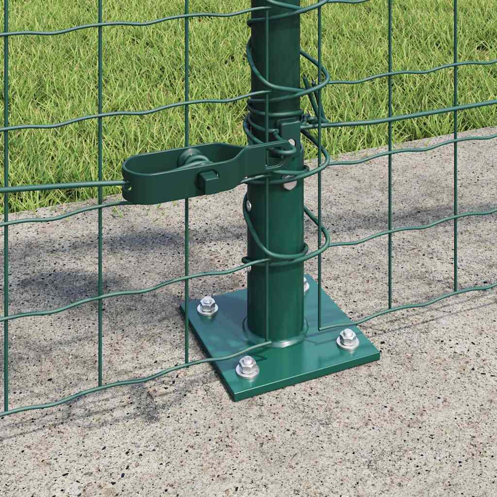 Palo per recinzione con base in cemento 13 pz Verde | homemem39