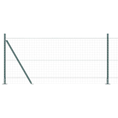 Palo per recinzione con base in cemento 13 pz Verde | homemem39