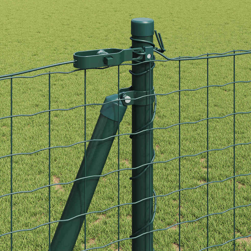 Palo per recinzione con base in cemento 7 pz Verde | homemem39