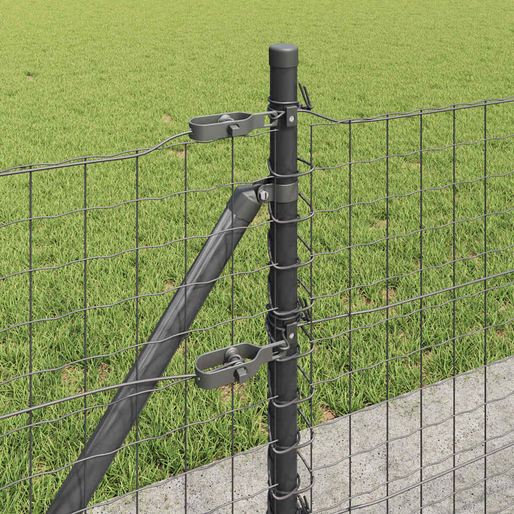 Palo per recinzione con base in cemento 13 pz Grigio | homemem39