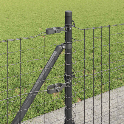 Palo per recinzione con base in cemento 13 pz Grigio | homemem39