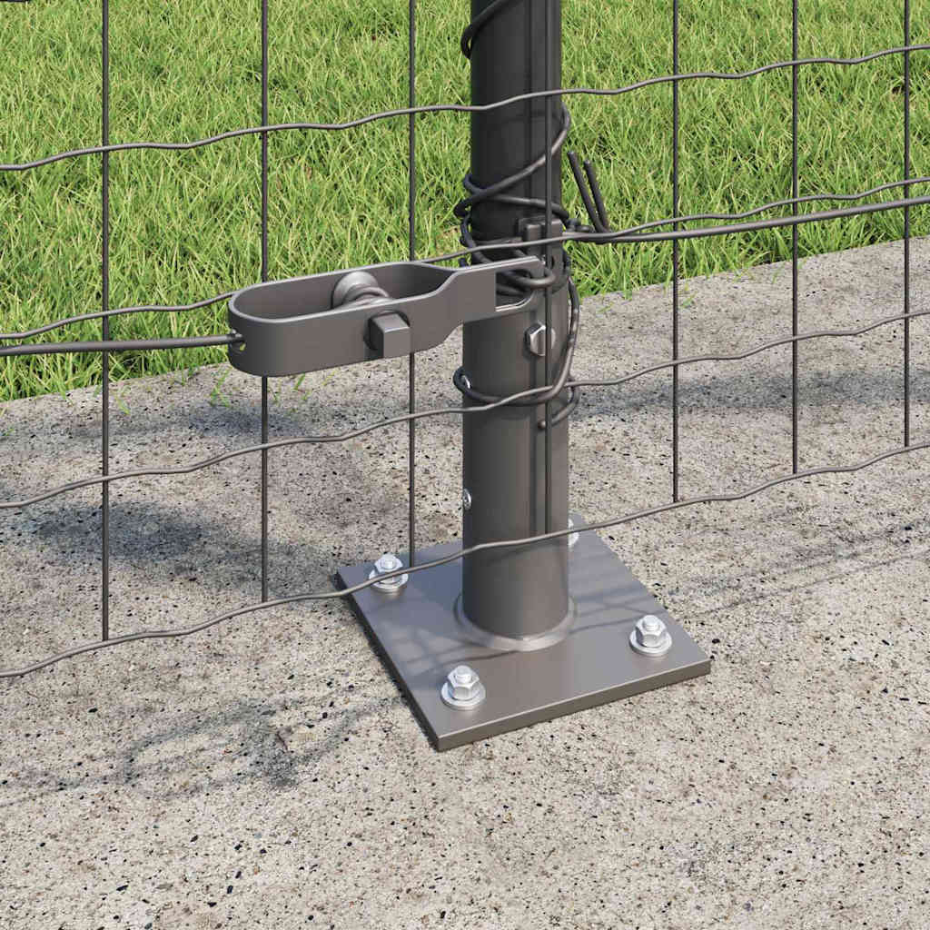 Palo per recinzione con base in cemento 7 pz Grigio | homemem39