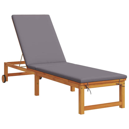 Lettino da sole 2 pcs Marrone Legno di Acacia Massello | homemem39