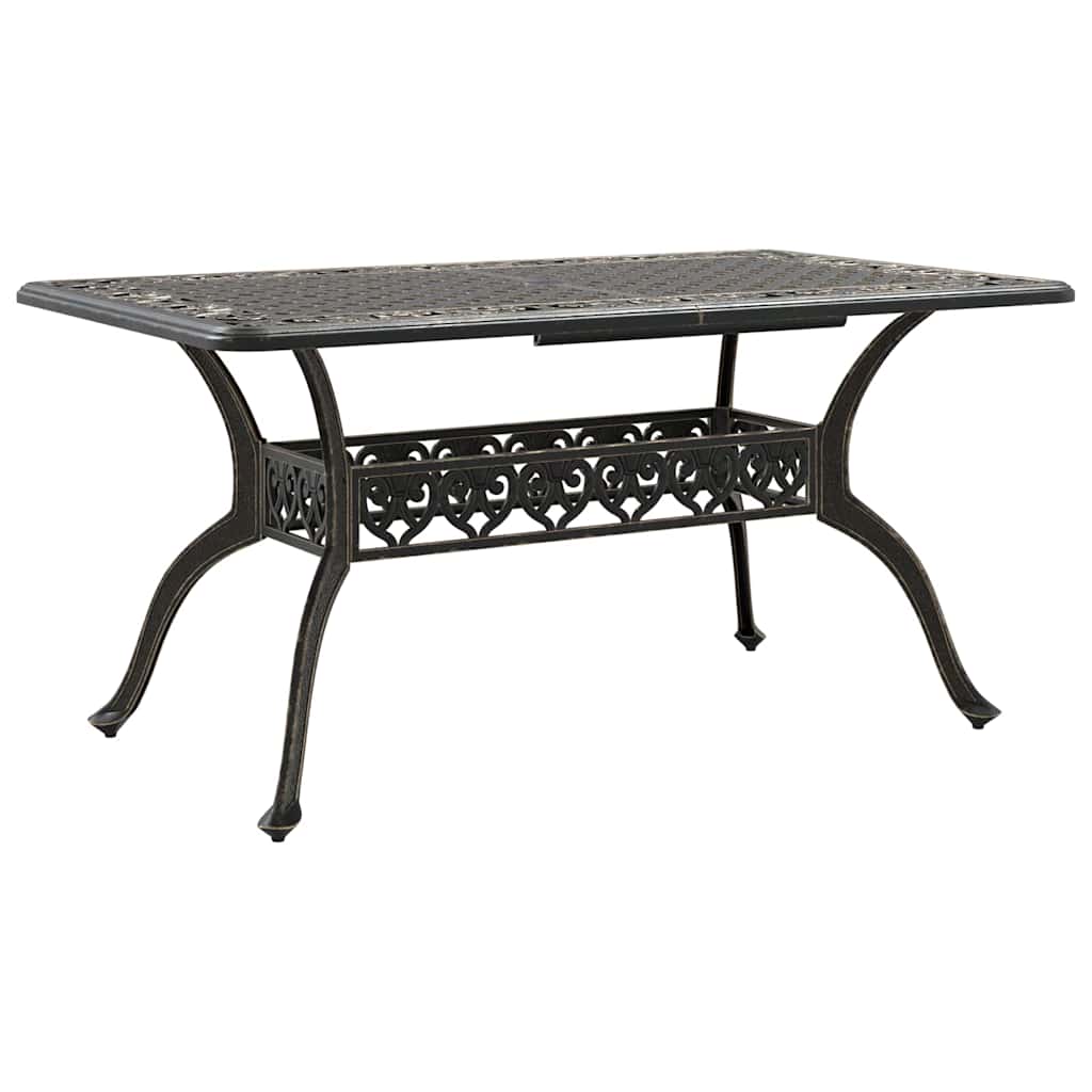 Set da Pranzo per Giardino 5 pcs Bronzo Alluminio | homemem39
