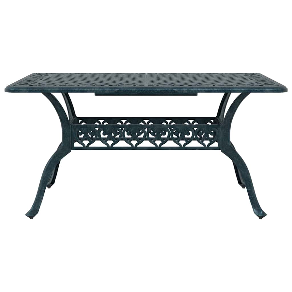 Set da Pranzo per Giardino 5 pcs Verde Alluminio | homemem39