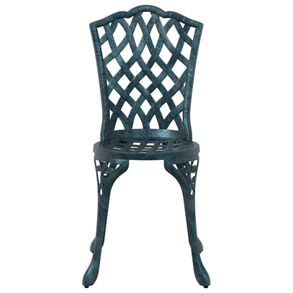 Set da Pranzo per Giardino 5 pcs Verde Alluminio | homemem39