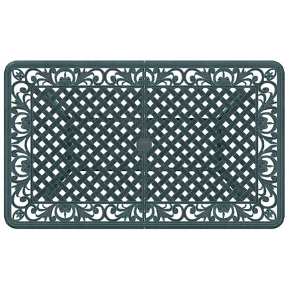 Set da Pranzo per Giardino 5 pcs Verde Alluminio | homemem39