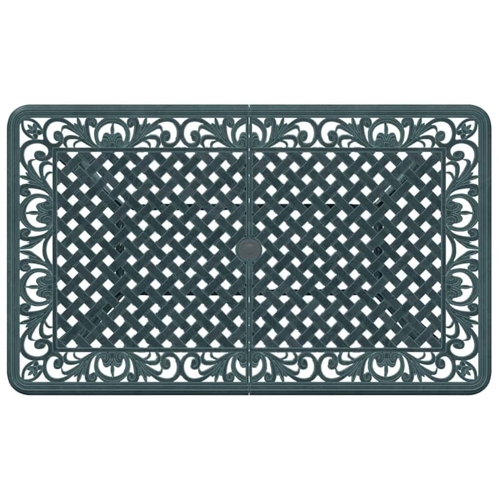 Set da Pranzo per Giardino 5 pcs Verde Alluminio | homemem39