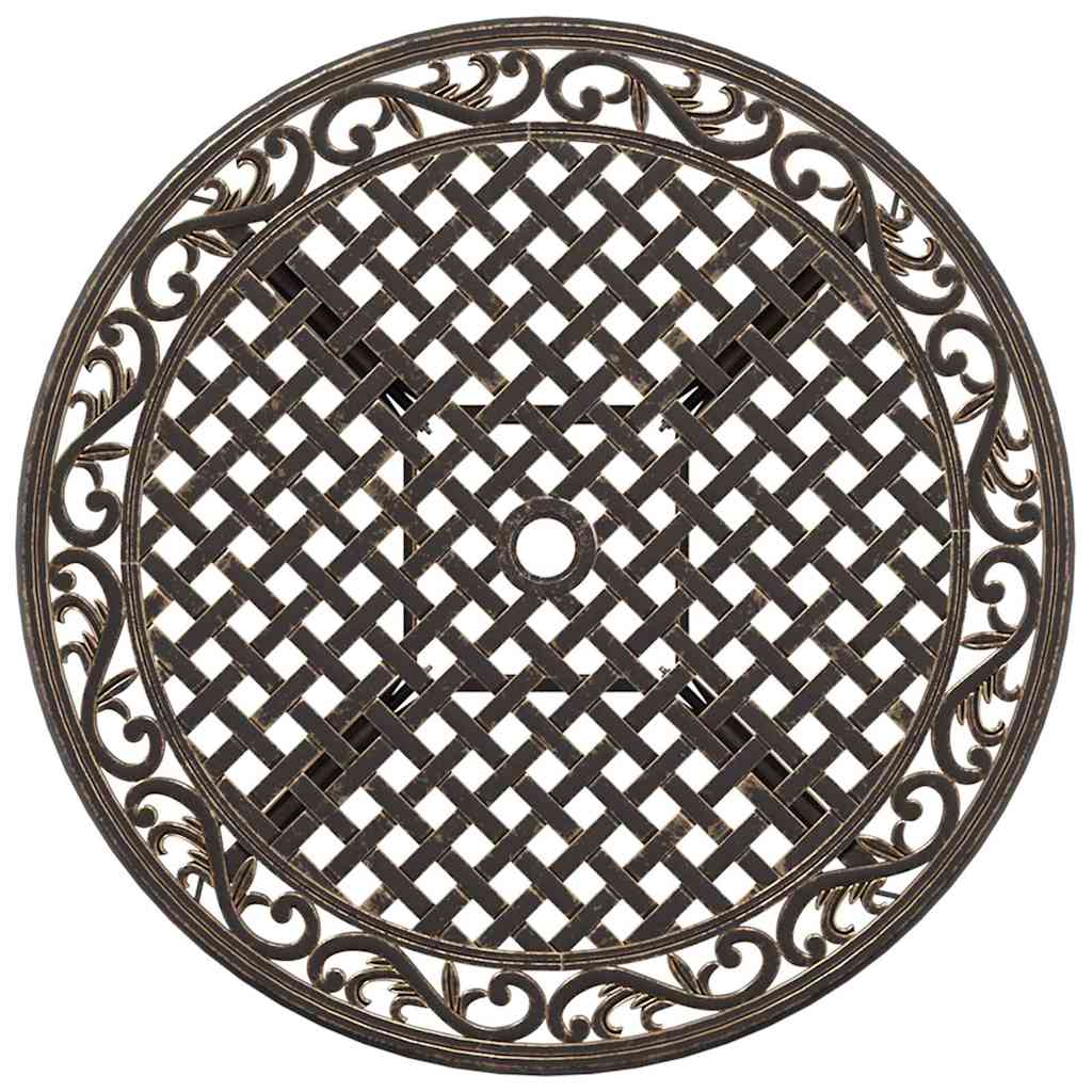 Set da Pranzo per Giardino 5 pcs Bronzo Alluminio | homemem39