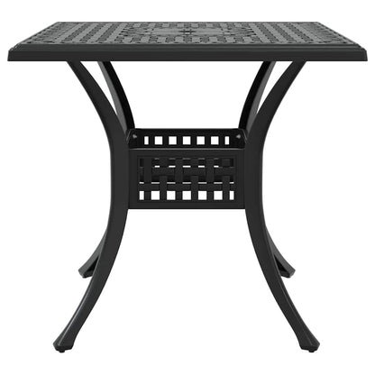 Set di Tavolo da Giardino 5 pcs Nero Alluminio pressofuso | homemem39