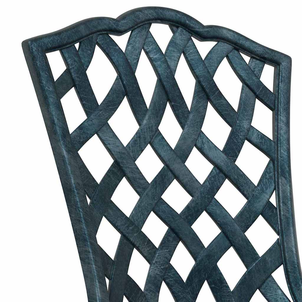 Set di Tavolo da Giardino 3 pcs Verde Alluminio pressofuso | homemem39