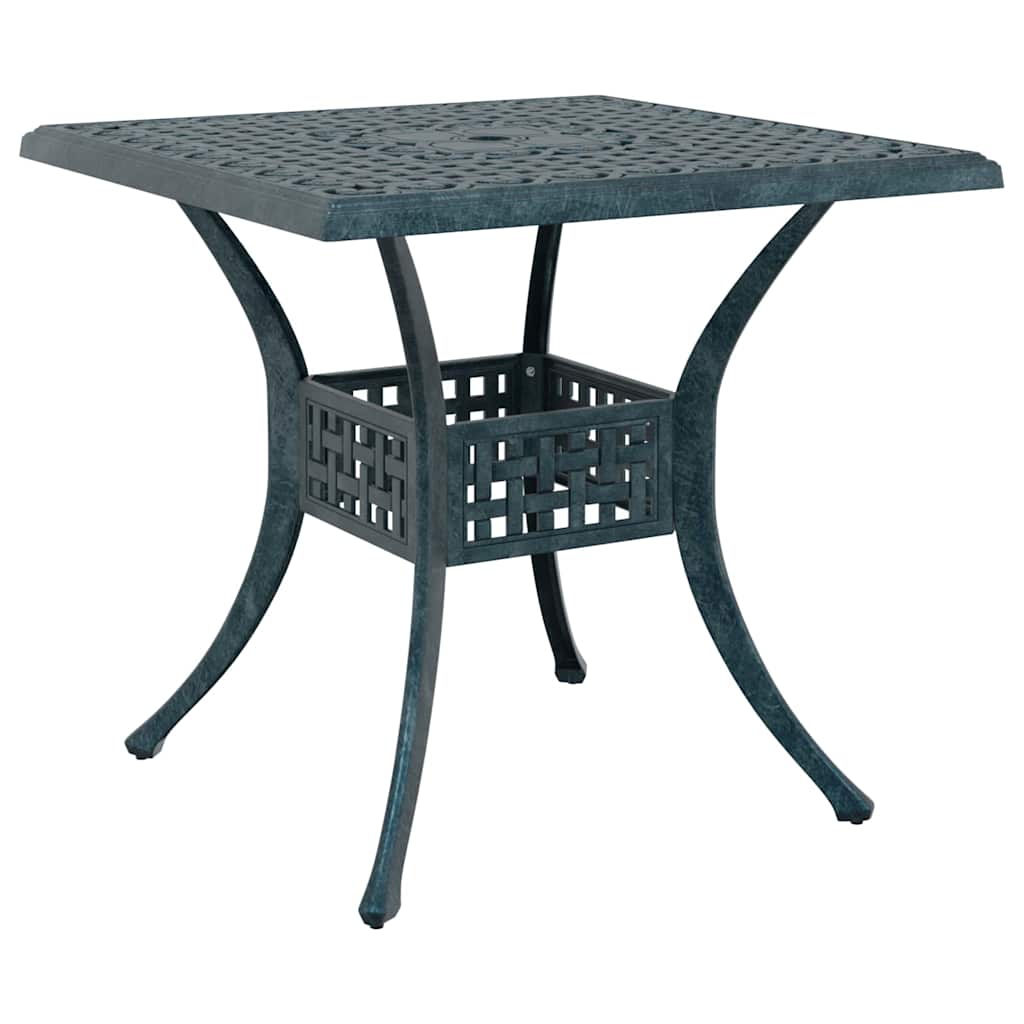 Set di Tavolo da Giardino 3 pcs Verde Alluminio pressofuso