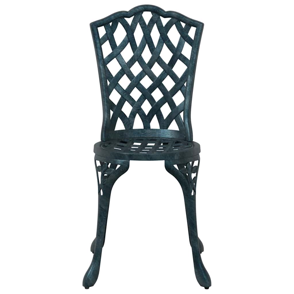 Set di Tavolo da Giardino 3 pcs Verde Alluminio pressofuso | homemem39