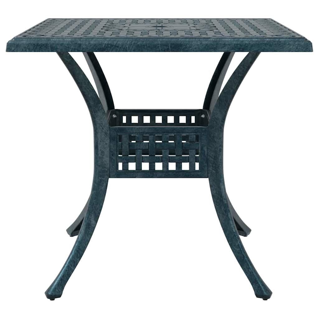 Set di Tavolo da Giardino 3 pcs Verde Alluminio pressofuso