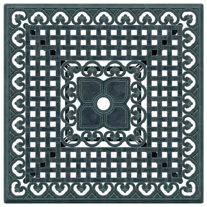 Set di Tavolo da Giardino 3 pcs Verde Alluminio pressofuso | homemem39