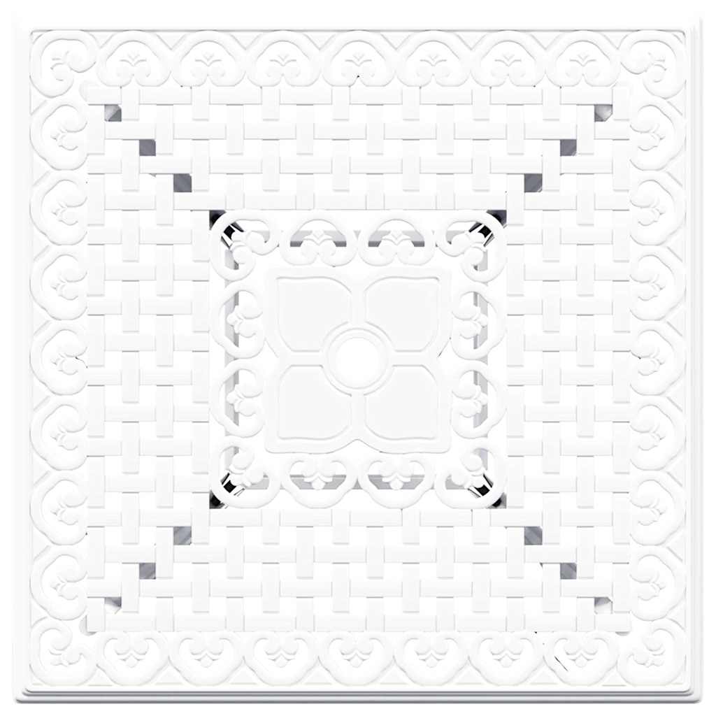 Set di Tavolo da Giardino 5 pcs Bianco Alluminio pressofuso | homemem39