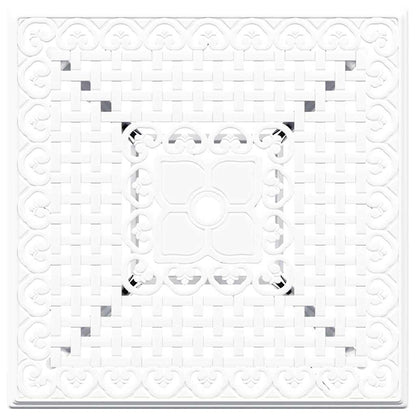 Set di Tavolo da Giardino 5 pcs Bianco Alluminio pressofuso | homemem39