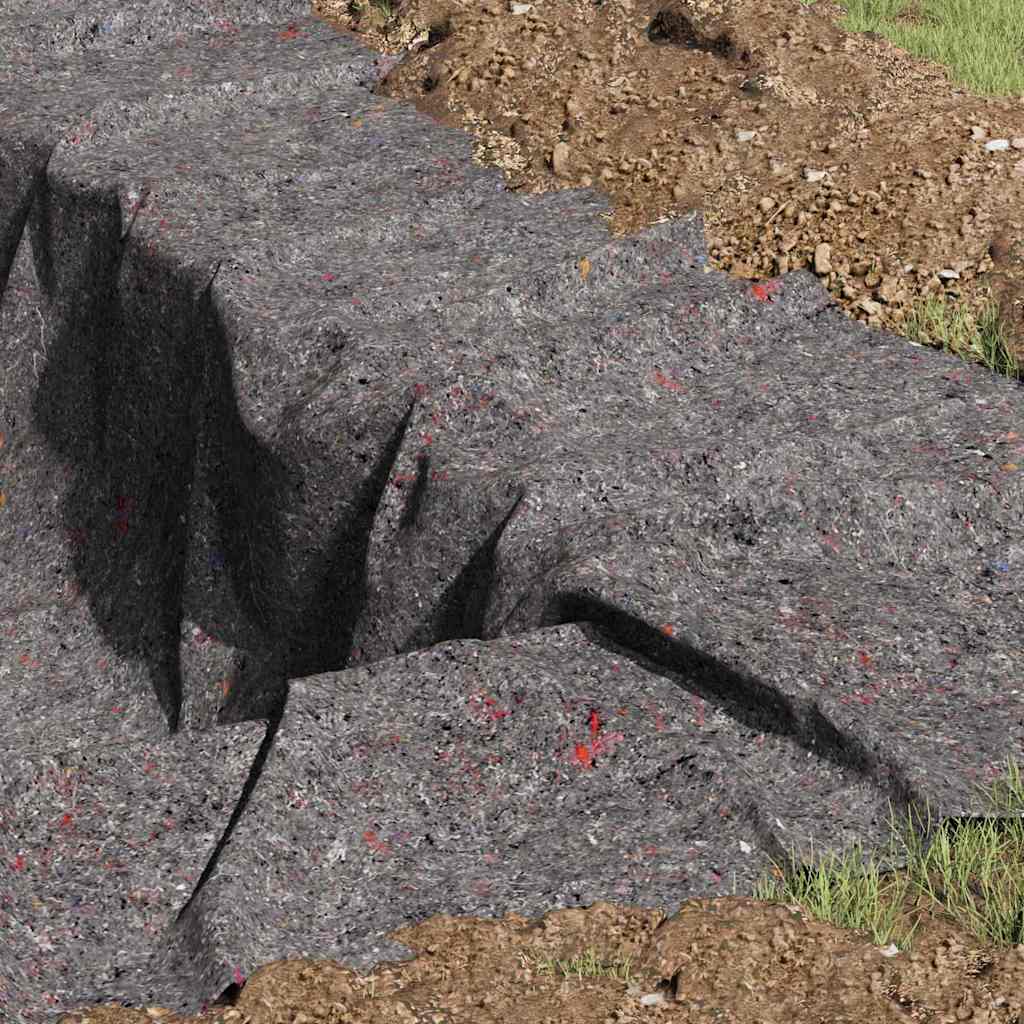 Tessuto per Laghetti Grigio 1 x 10 m Poliestere e Cotone