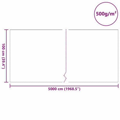 Tessuto per Laghetti Grigio 1 x 50 m Poliestere e Cotone | homemem39