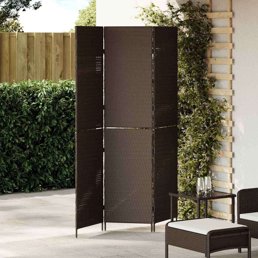 Divider per stanze Marrone 146 x 180 cm polyrattan - homemem39