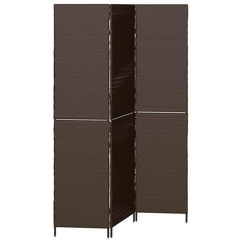 Divider per stanze Marrone 146 x 180 cm polyrattan - homemem39