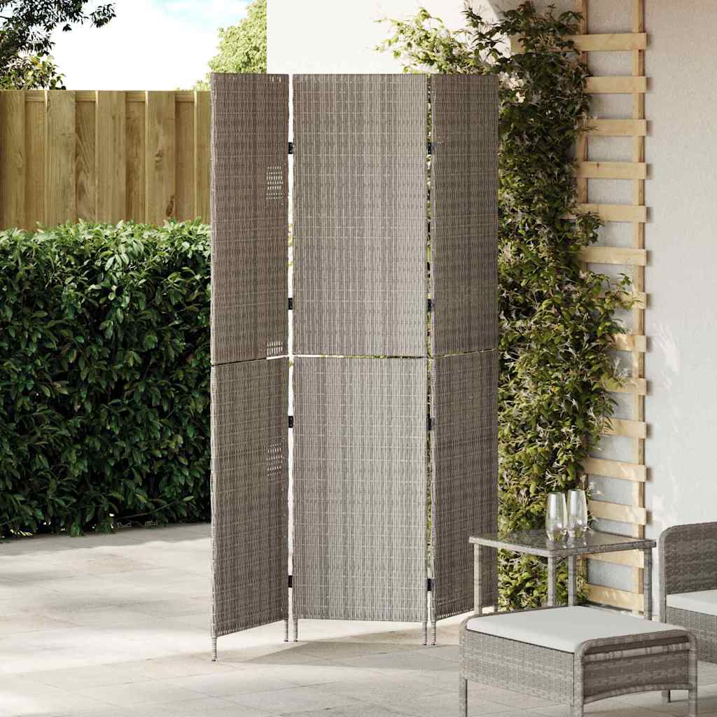 Divider per stanze Grigio 147 x 180 cm polyrattan - homemem39