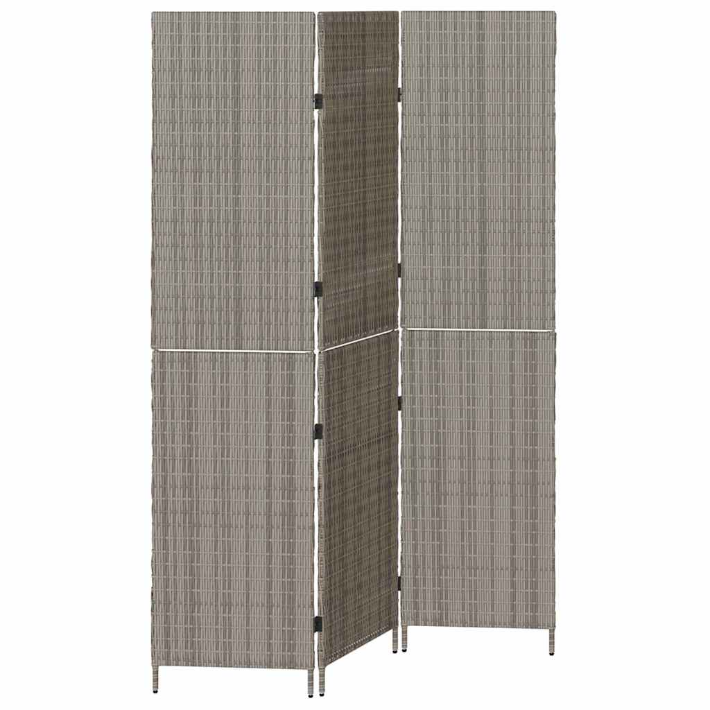 Divider per stanze Grigio 147 x 180 cm polyrattan - homemem39
