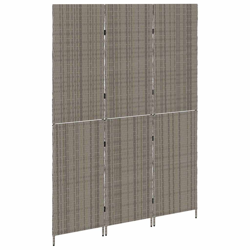 Divider per stanze Grigio 147 x 180 cm polyrattan - homemem39