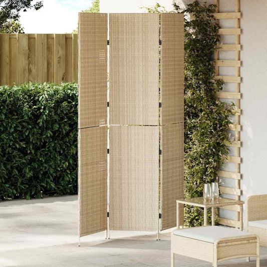 Divider per stanze Beige 147 x 180 cm polyrattan - homemem39