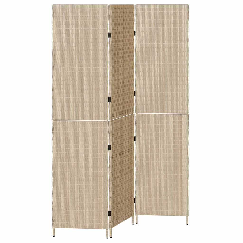Divider per stanze Beige 147 x 180 cm polyrattan - homemem39