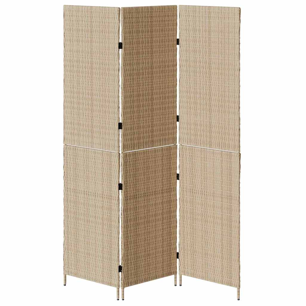 Divider per stanze Beige 147 x 180 cm polyrattan - homemem39